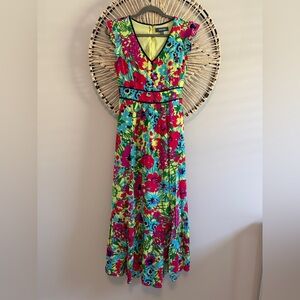 ModCloth Floral Multicolor Maxi Dress